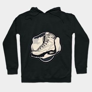 Rugged Hiking Boot Illustration No. 826 Hoodie